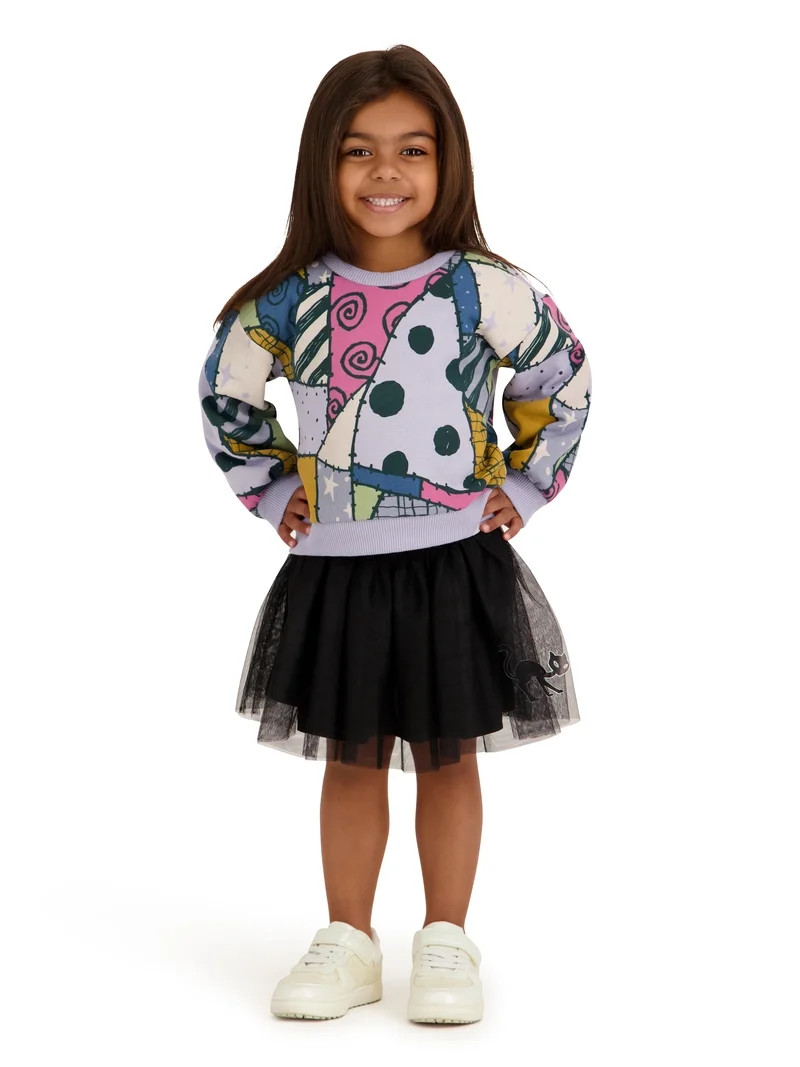 Nightmare Before Christmas Toddler Girls 3 Piece Tutu Skirt Set, Sizes 12M-5T | Walmart (US)