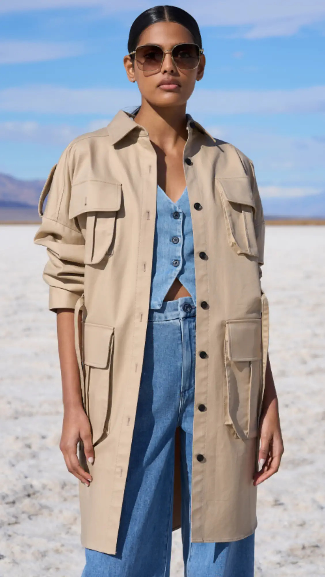 Marissa Webb Dante Crisp Canvas Utility Jacket | Shopbop | Shopbop