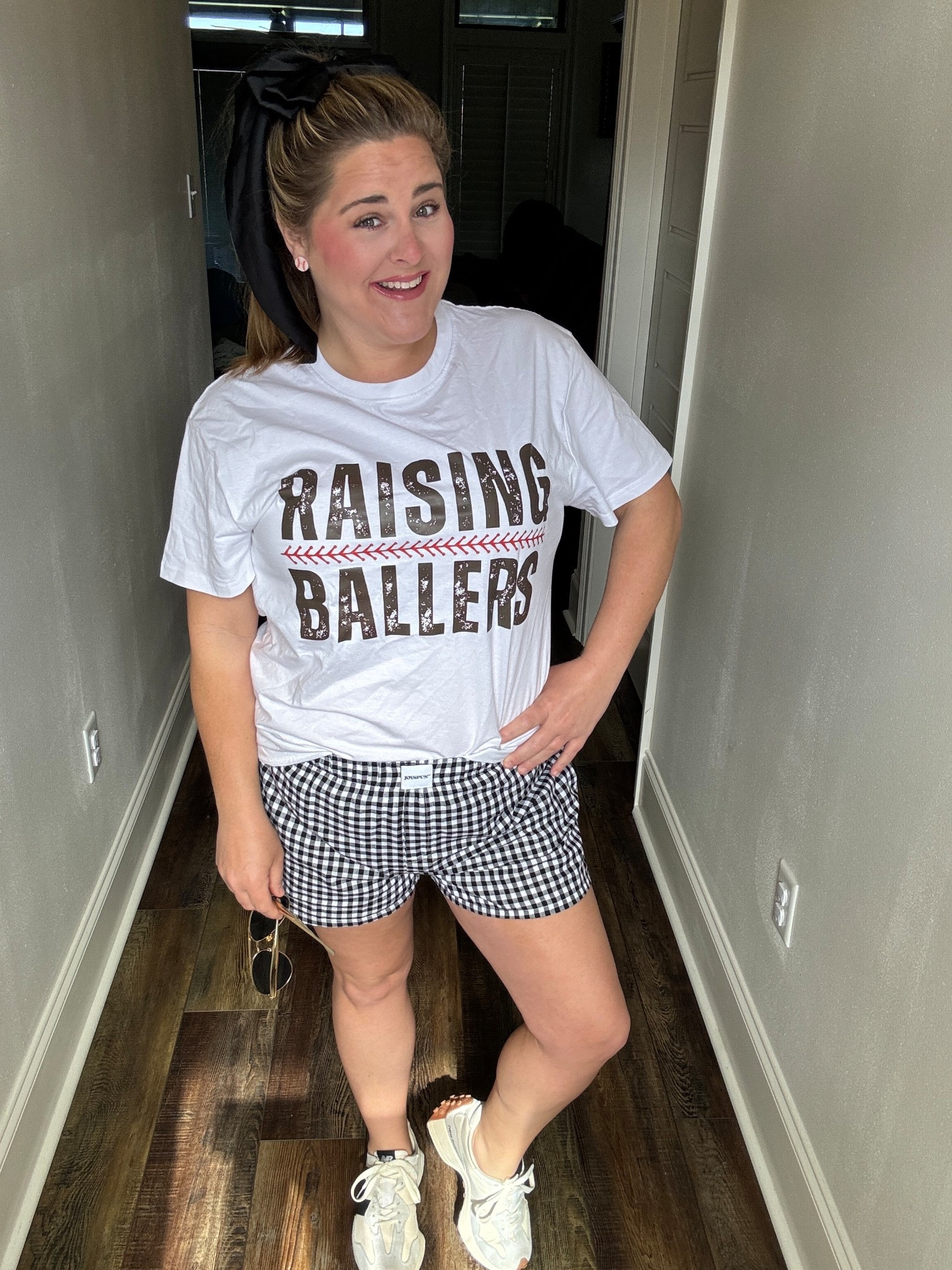 Gingham shorts baseball mom comfy fit! ⚾️ wearing size medium 

#LTKgrwm #LTKmomlife #LTKootd