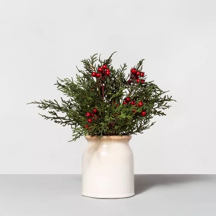 Cedar and Berry Faux Arrangement - Hearth & Hand™ with Magnolia | Target