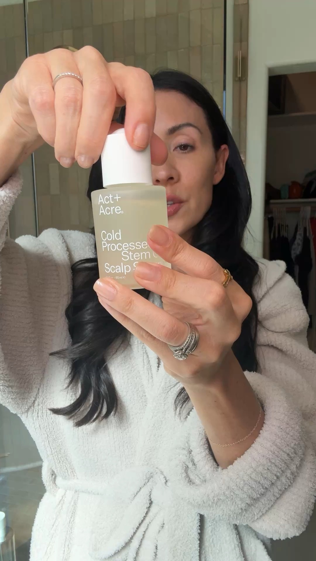 Stem cell scalp serum from act and acre is incredible! Sharing details here as well as my bath robe

#LTKselfcare #LTKmorningroutine #LTKBeauty