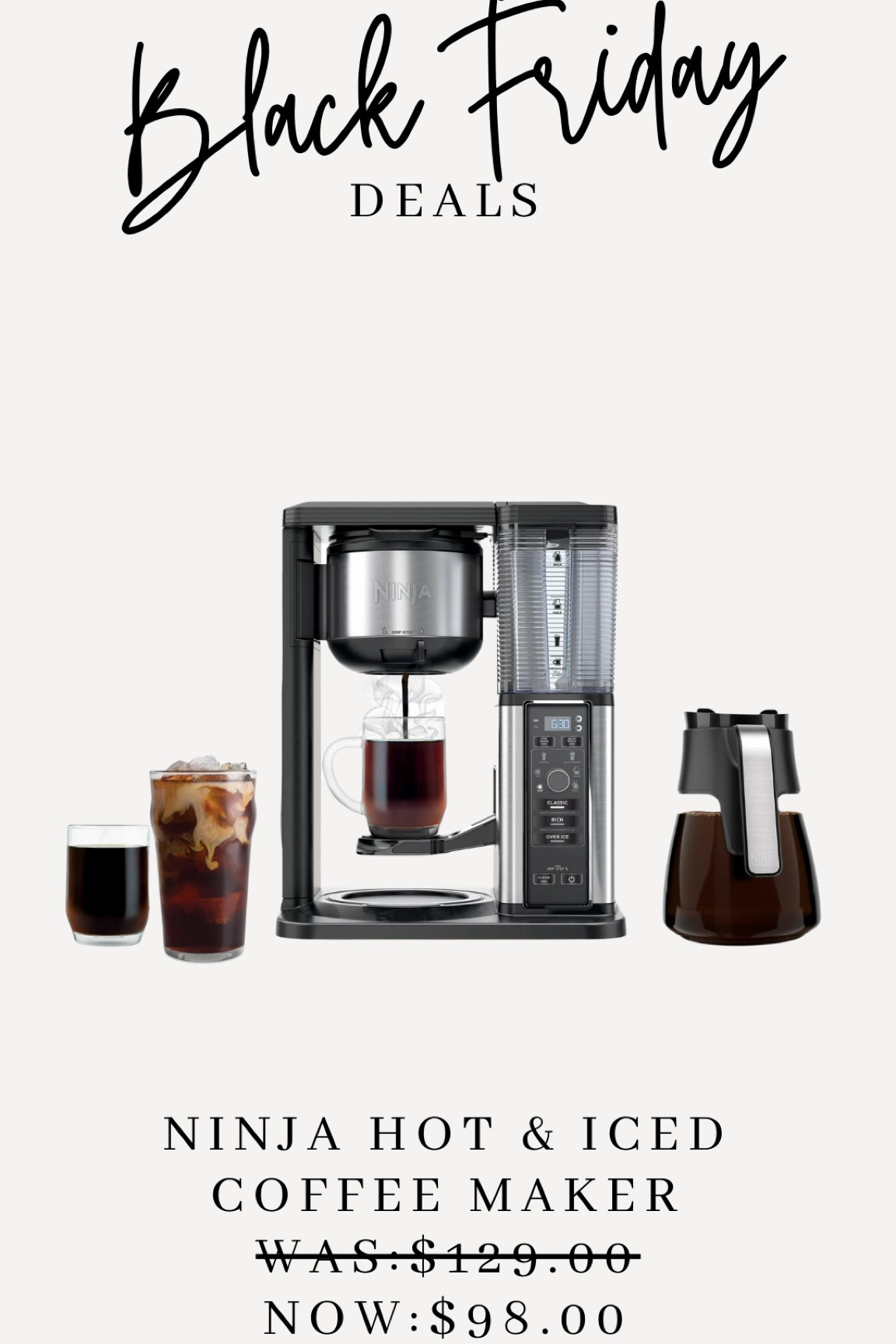 Coffee Lover Alert! Hot or Iced Coffee Maker 

#LTKsalealert #LTKCyberWeek #LTKhome