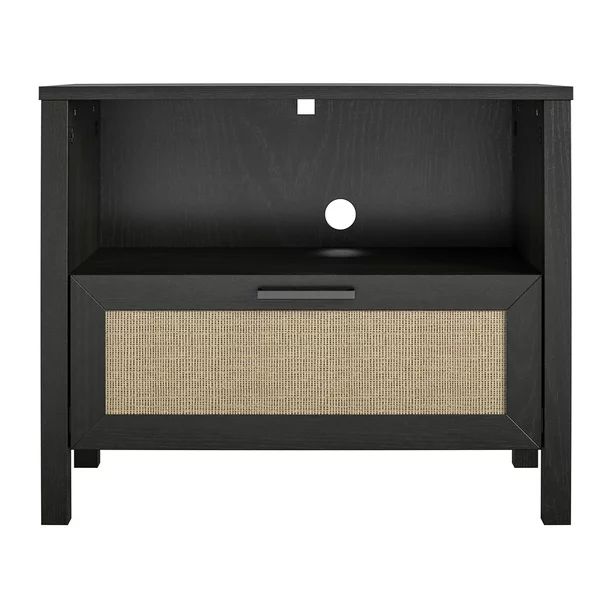 Queer Eye Wimberly 1 Drawer Nightstand, Black Oak - Walmart.com | Walmart (US)