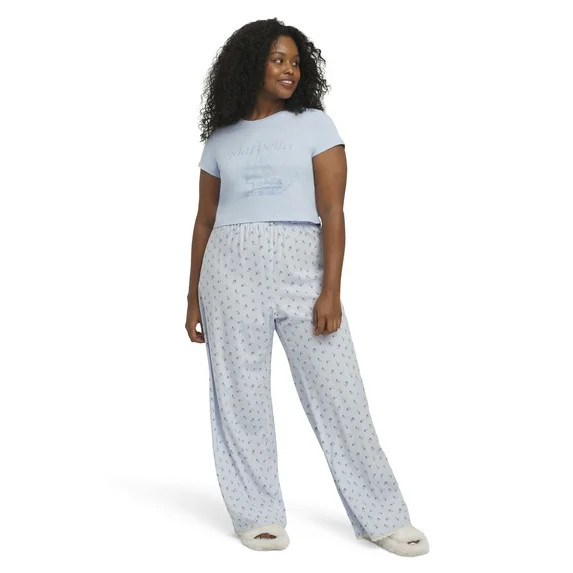 Mills by Millie Bobby Brown Women's Sleep Printed Rayon Pant with Lace Trim, Sizes XS-XXXL | Walmart (US)