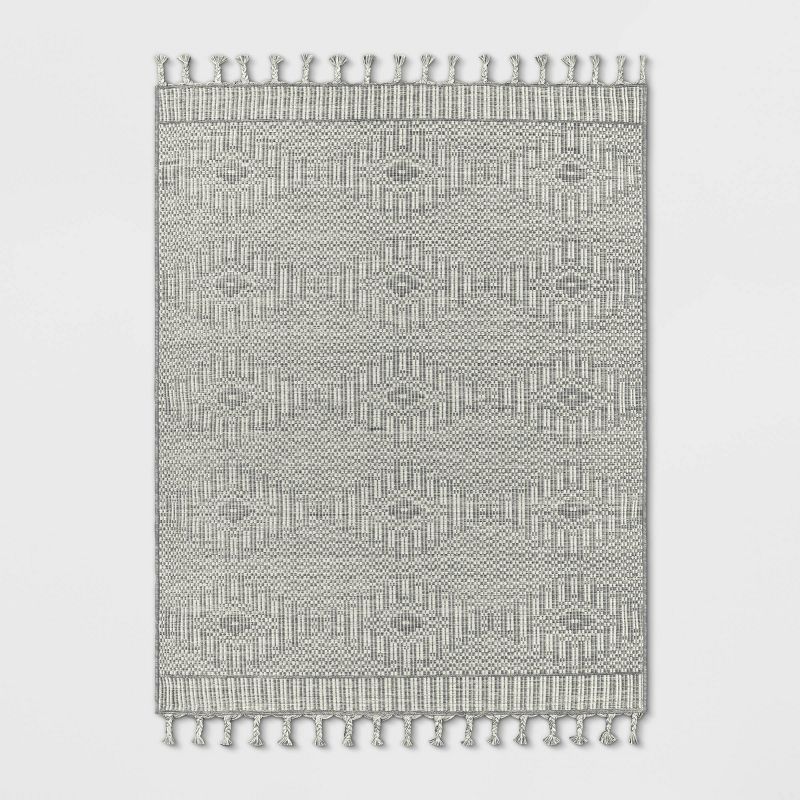 Diamond Outdoor Rug with Fringe - Threshold™ designed with Studio McGee | Target