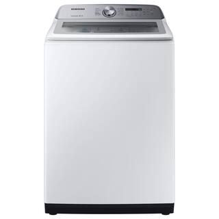 Samsung 5 cu. ft. High-Efficiency Top Load Washer with Impeller and Active Water Jet in White, EN... | The Home Depot