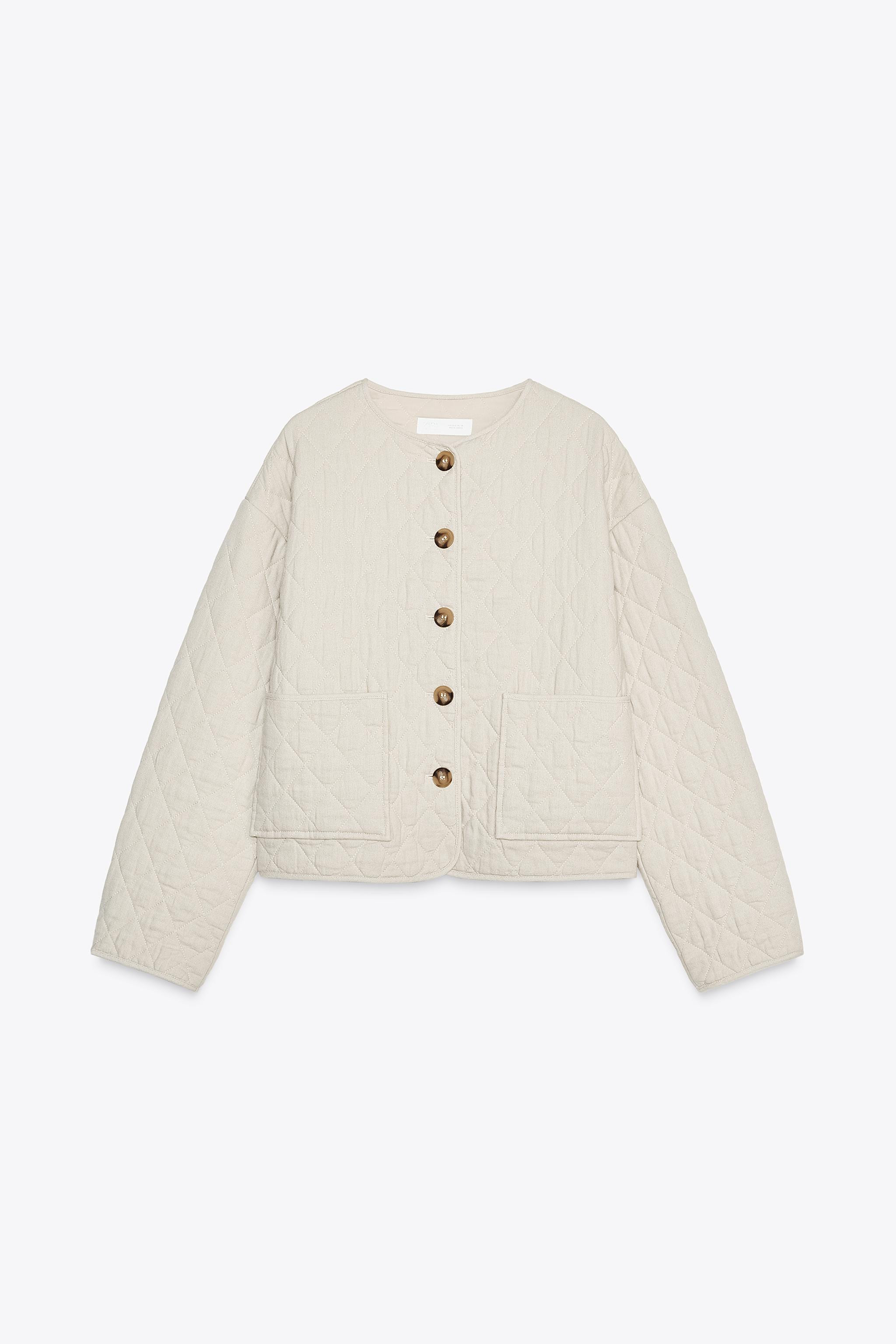 PADDED LINEN JACKET | Zara US