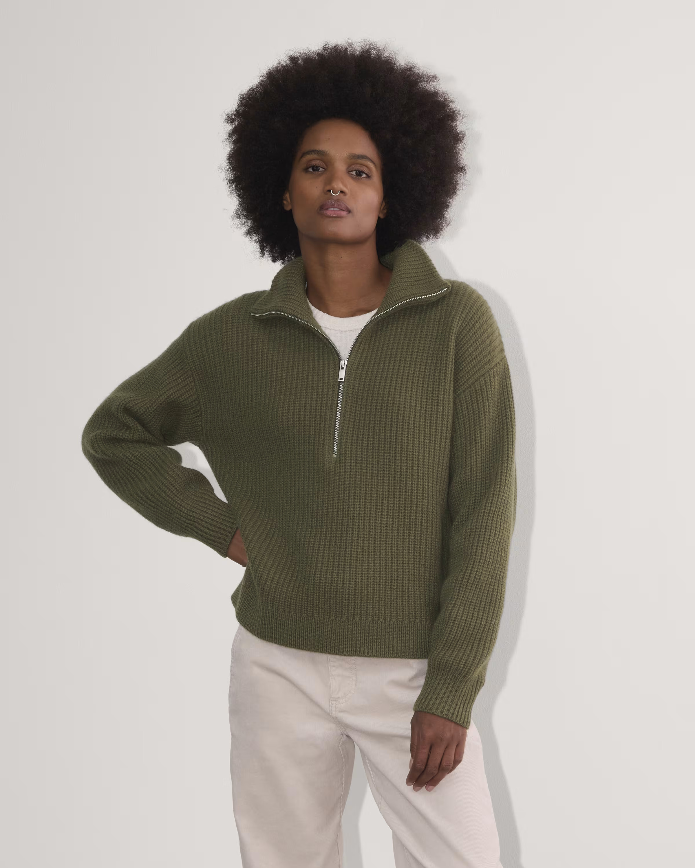 The Half-Zip Sweater in Luxe Merino | Everlane
