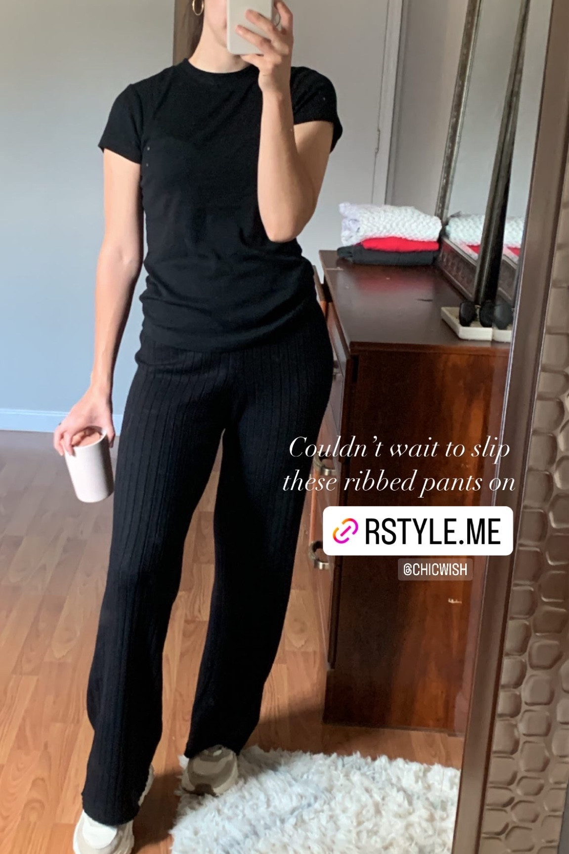 Black ruined pants for lounging. These are the perfect material, soft, warm and comfy. 

#LTKunder50 #LTKSeasonal #LTKtravel