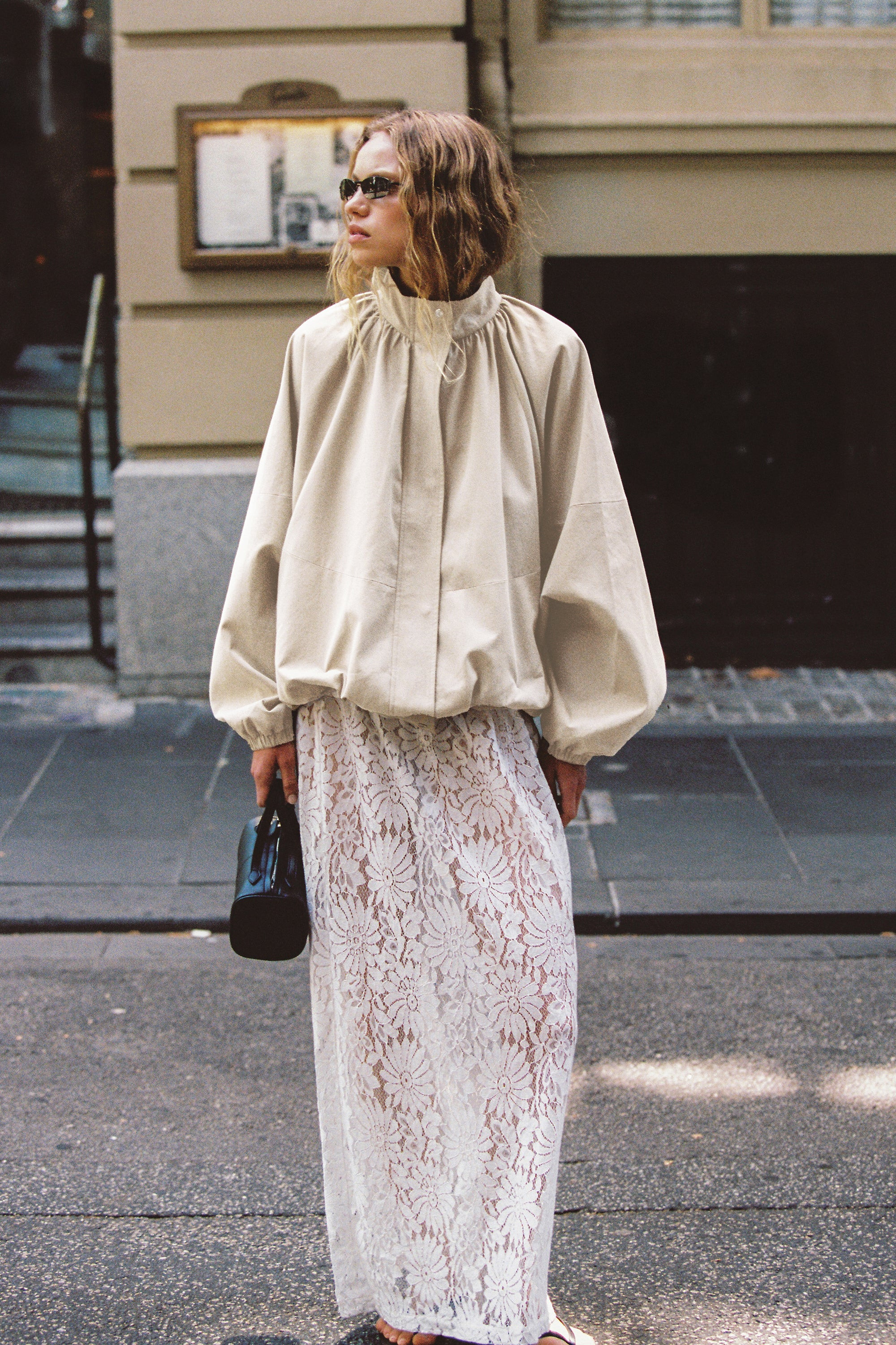 WILMA WHITE LACE SKIRT | DISSH