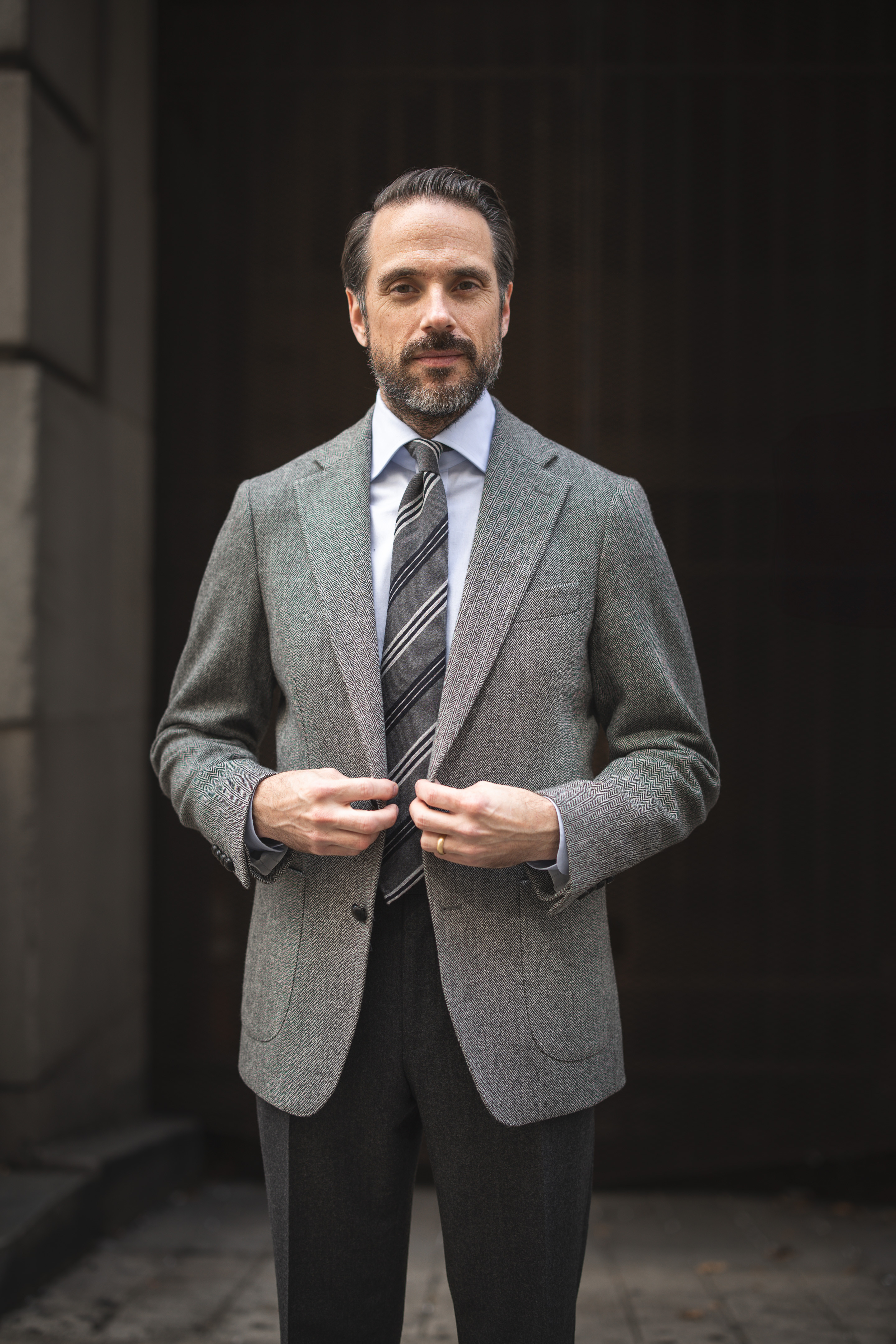 Upgrade your business casual look with the refined elegance of a gray herringbone tweed sport coat.

#LTKMens #LTKStyleTip #LTKOver40