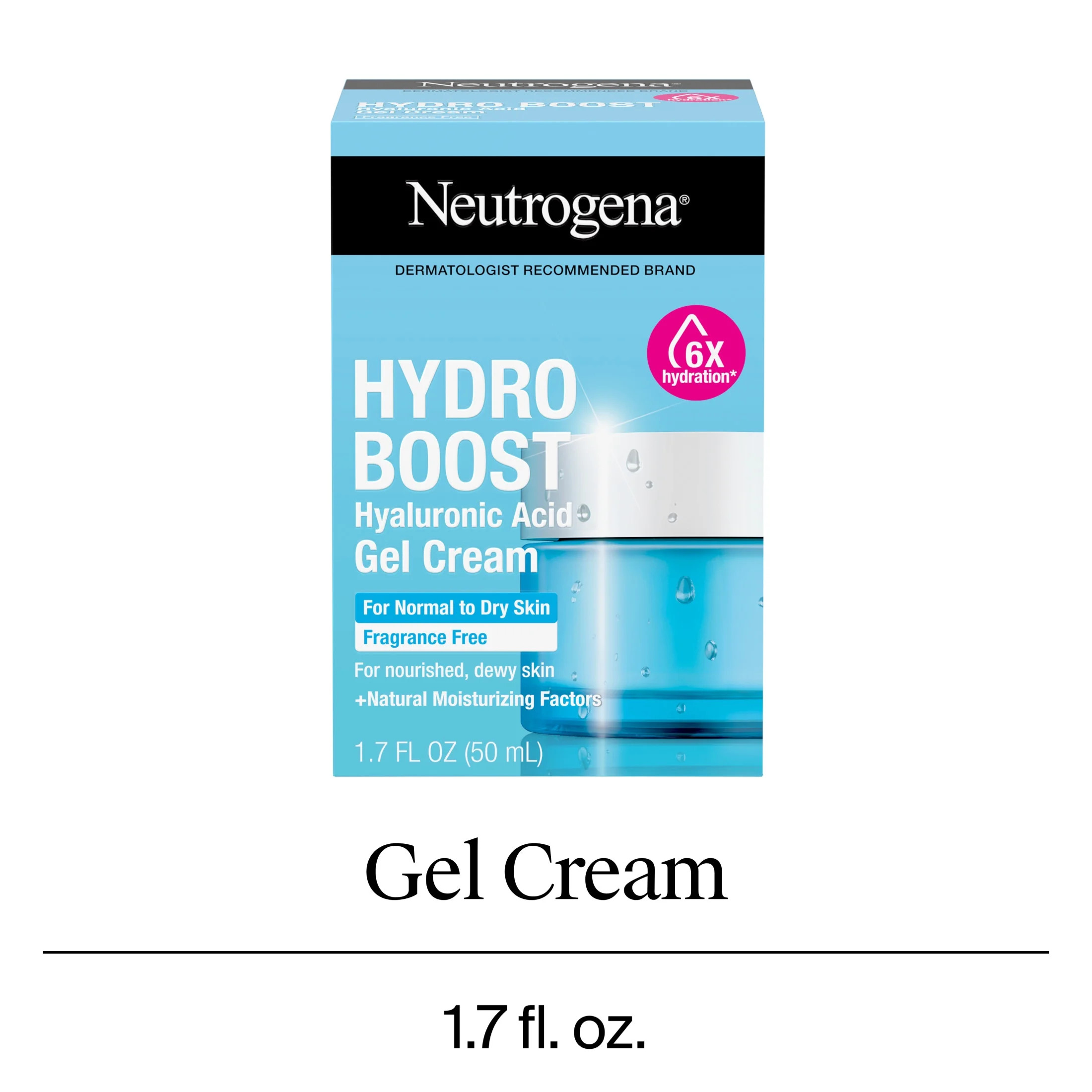 Neutrogena Hydro Boost Hyaluronic Acid Gel Cream, 1.7 fl. oz | Walmart (US)