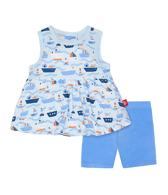 Magnetic Me Baby Girls Forever And All-Waves Sleeveless Top & Pull-on Shorts 2-Piece Set | Dillar... | Dillard's