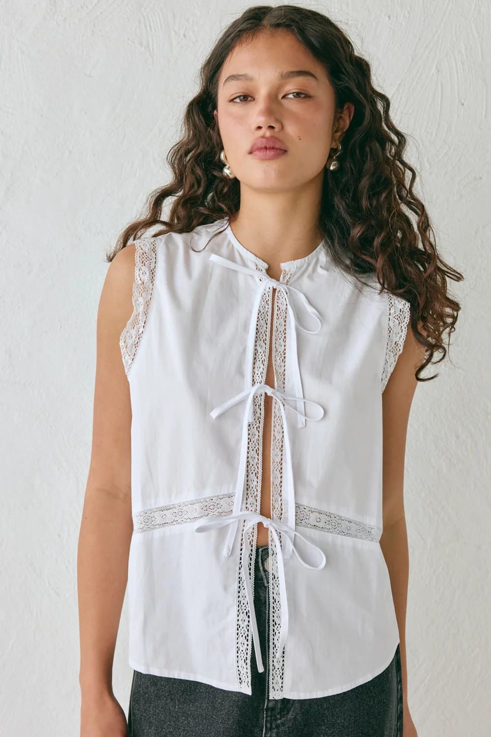 Amber Smock Top White | VRG Grl