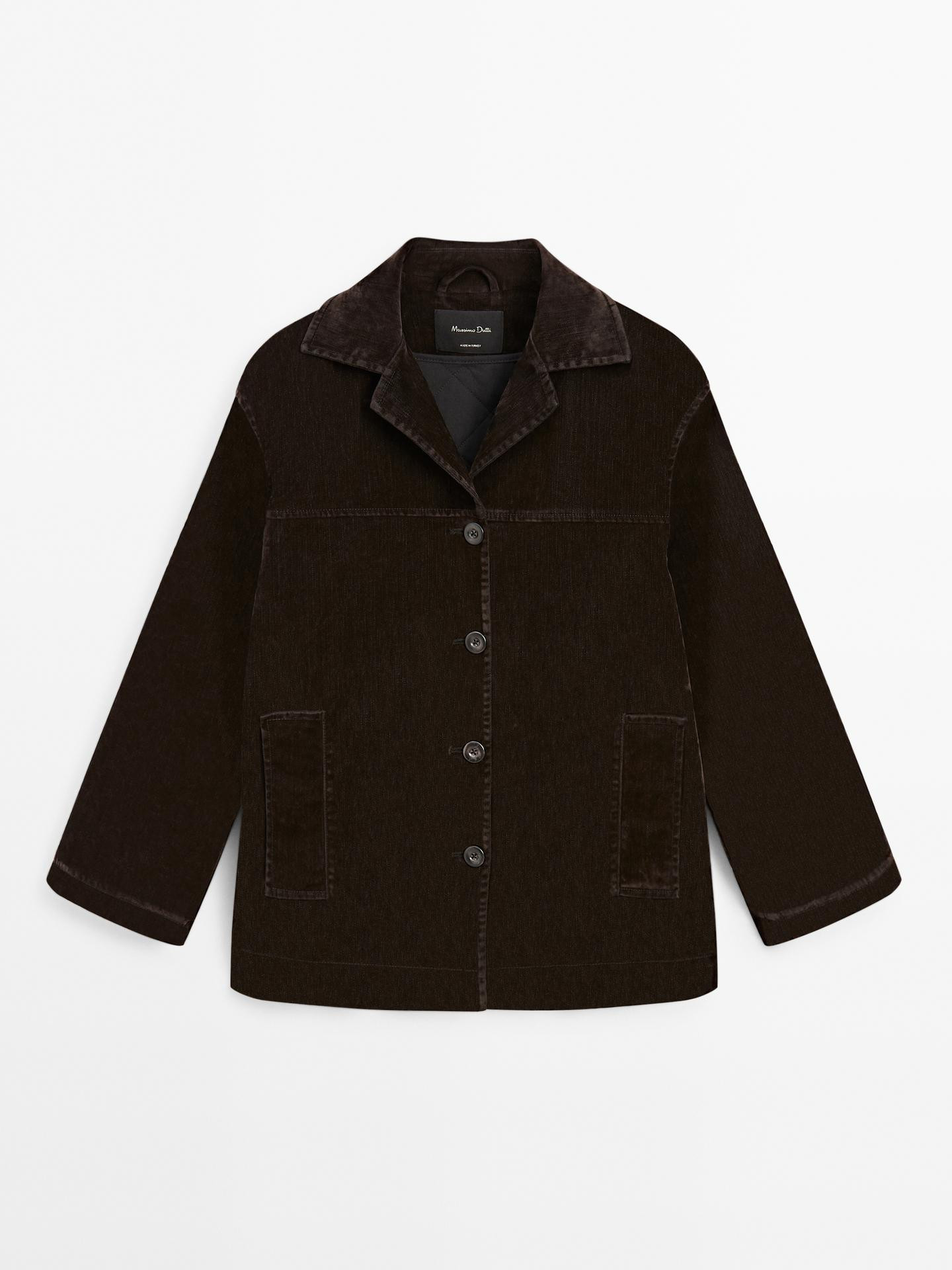 Lightweight flocked quilted jacket | Massimo Dutti UK