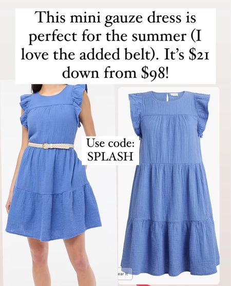 This pretty mini gauze dress is only $21 right now! Down from $98!!!! 

#LTKStyleTip #LTKFindsUnder50