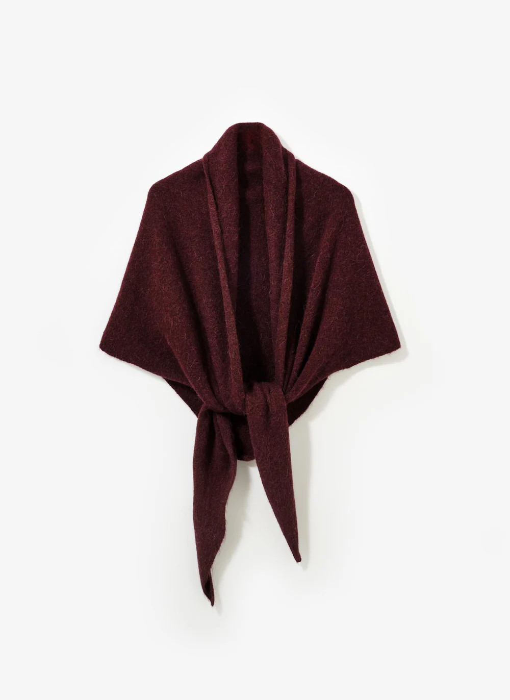Burgundy Knit Shawl | Mint Velvet