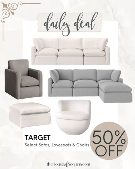Target 50% OFF select furniture! 
