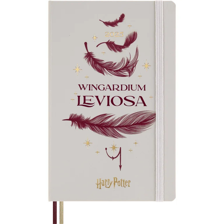 2025 Moleskine Limited Edition Harry Potter Wingardium Leviosa 5" x 8.25" Weekly Planner Pearl Gr... | Walmart (US)