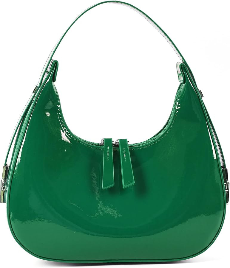 Didida Y2K Moon Bag Women's Crescent Shoulder Bag Retro Handbags Top Handle Patent Leather Cute S... | Amazon (US)