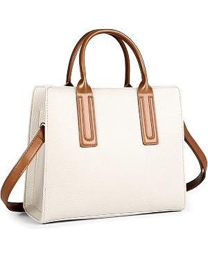 Handbags for Women,Leather Capacity Tote Purse Satchel Shoulder Crossbody Top Handle Bags with Zi... | Amazon (US)
