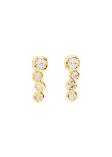 Asterales 14kt gold-plated drop earrings | Harvey Nichols