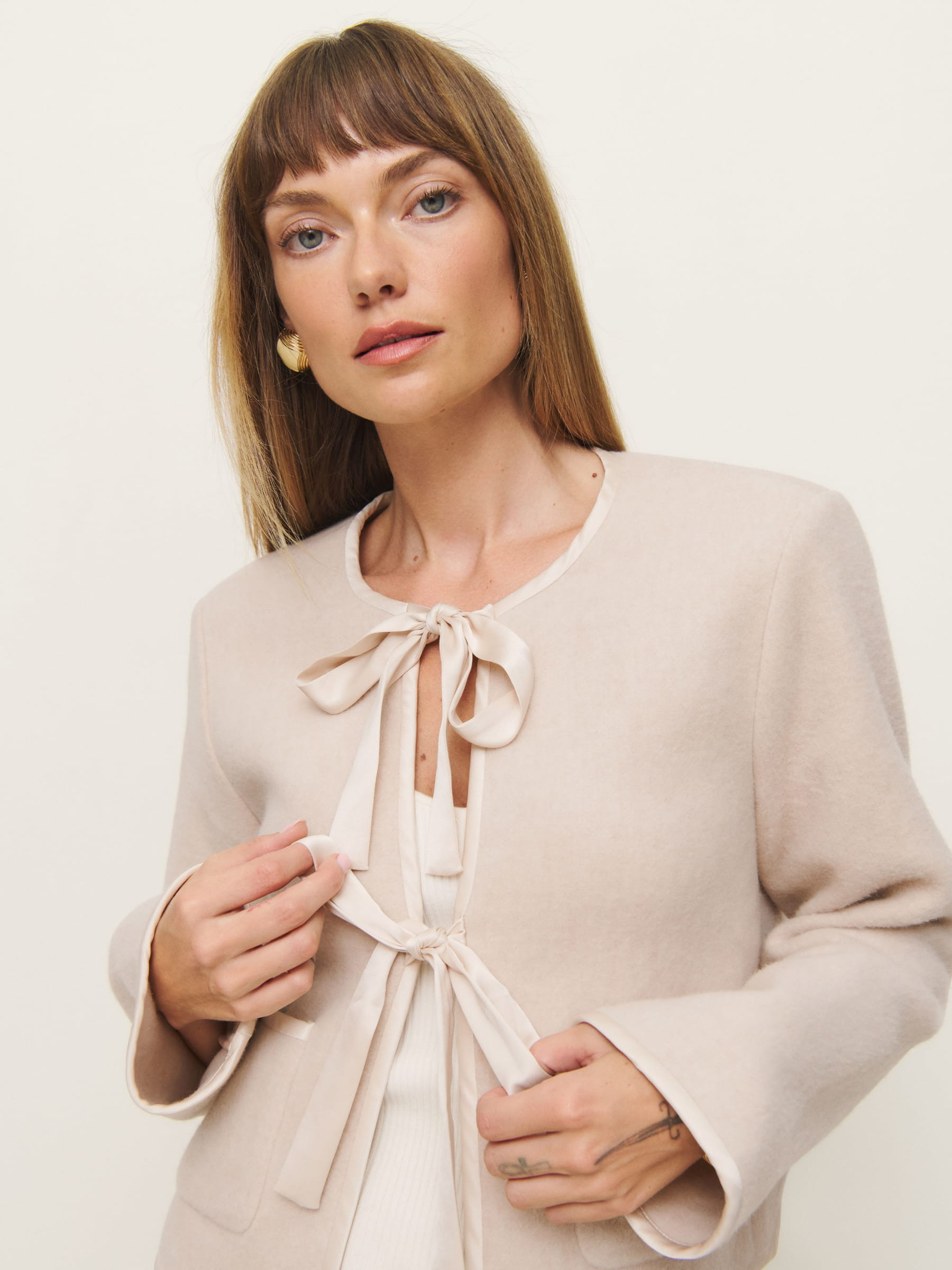 Daisy Cropped Jacket | Reformation (Global)