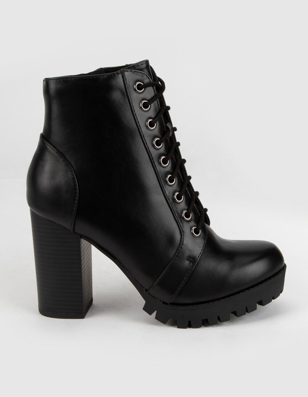 SODA Lace Up Heeled Combat Boots | Tillys