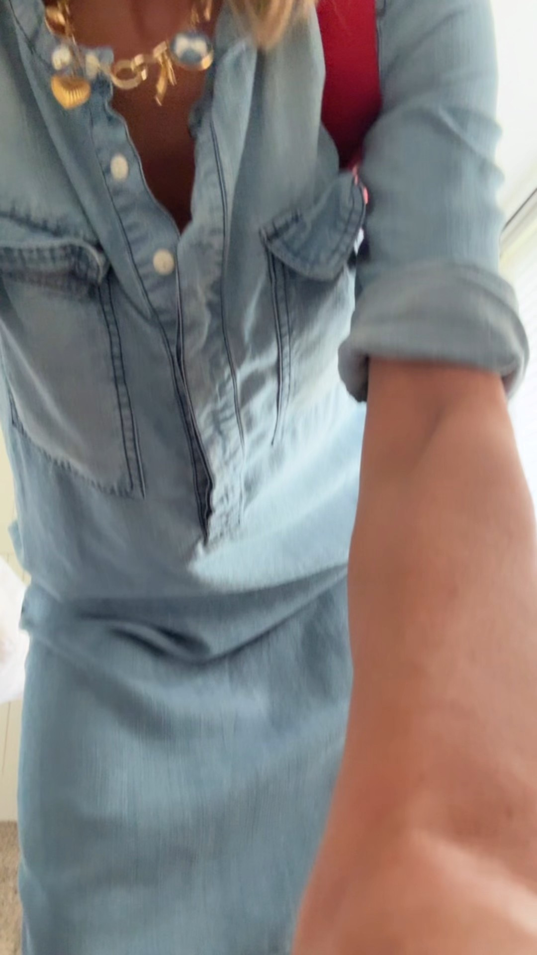 4th of July outfit
Summer dress
How to style chambray dress
Sports mom outfit
Baseball mom


#LTKStyleTip #LTKSummerEdit #LTKOver40