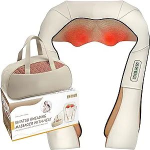 FIVE S FS8801 Shiatsu Neck and Back Massager with Heat Deep Kneading Massage for Neck, Shoulders,... | Amazon (US)