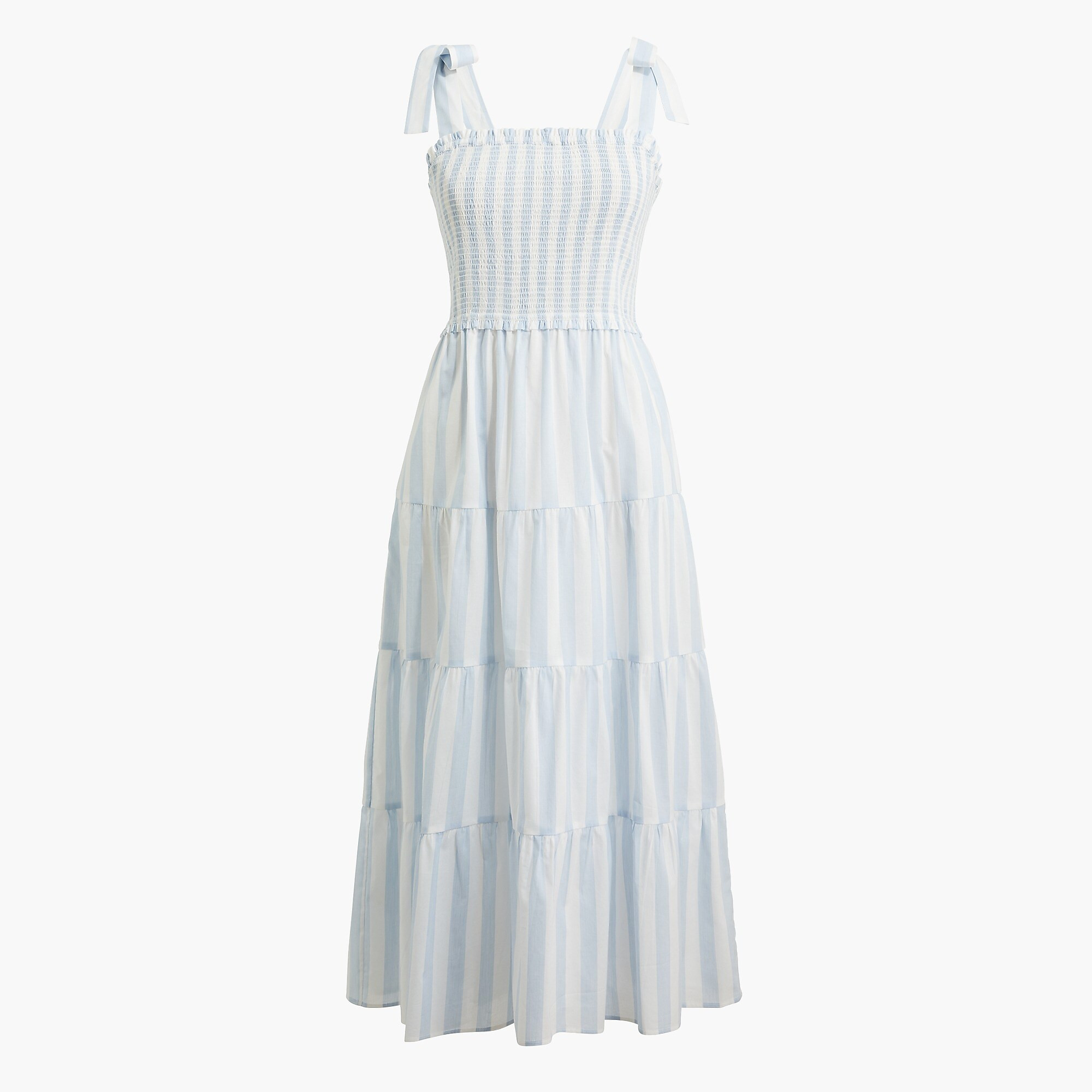 Tie-shoulder striped smock dress | J.Crew Factory