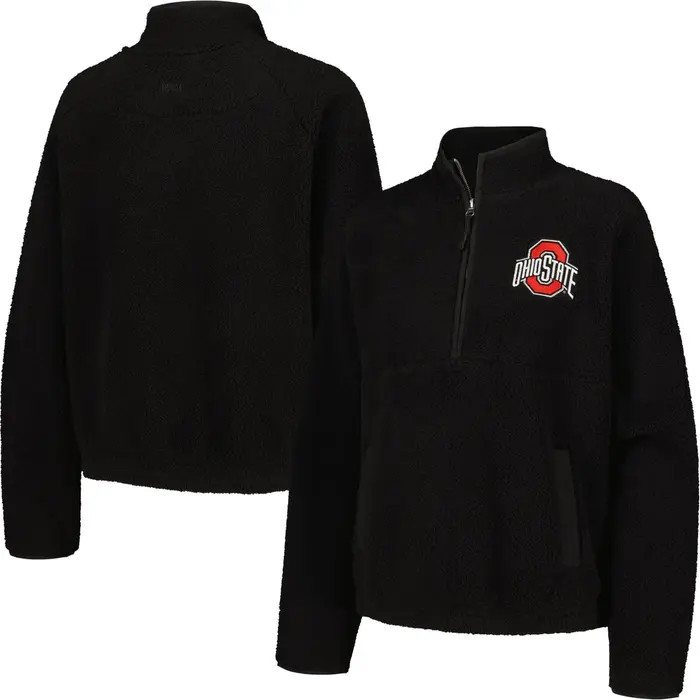 Women's Black Ohio State Buckeyes Everest Half-Zip Sweatshirt | Nordstrom