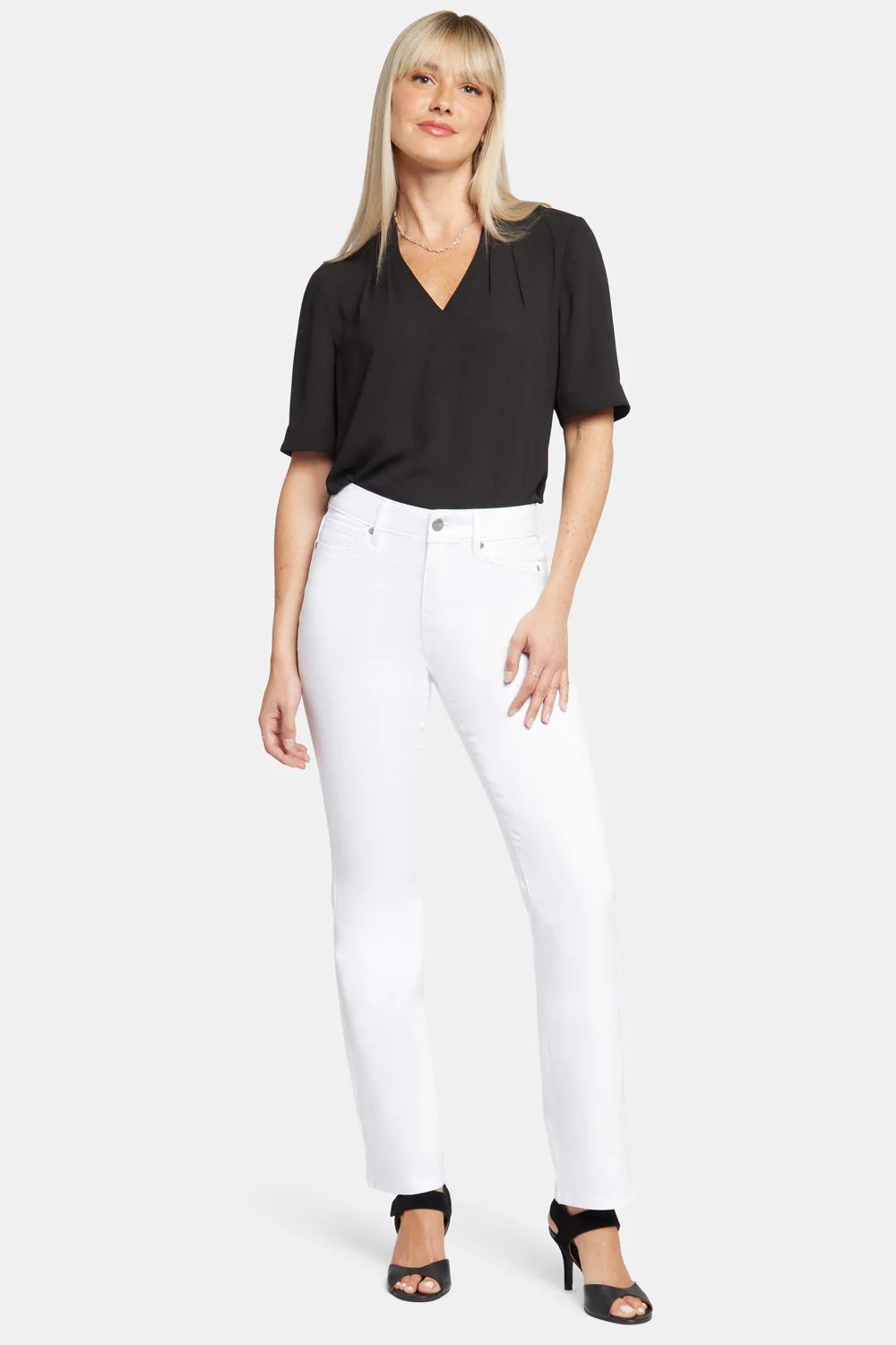 Ellison Straight Jeans  - Optic White | NYDJ