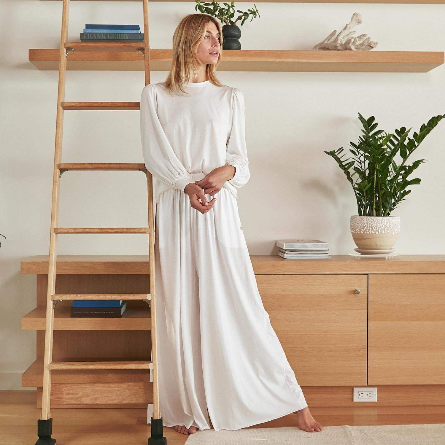 Organic Pima Wide Leg Pant | Lunya