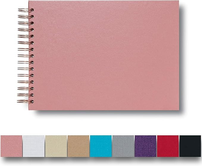 potricher 12.2 x 8.5 Inch Hardcover Kraft Blank Page DIY Scrapbook Photo Album, 80 Pages (40 Shee... | Amazon (US)