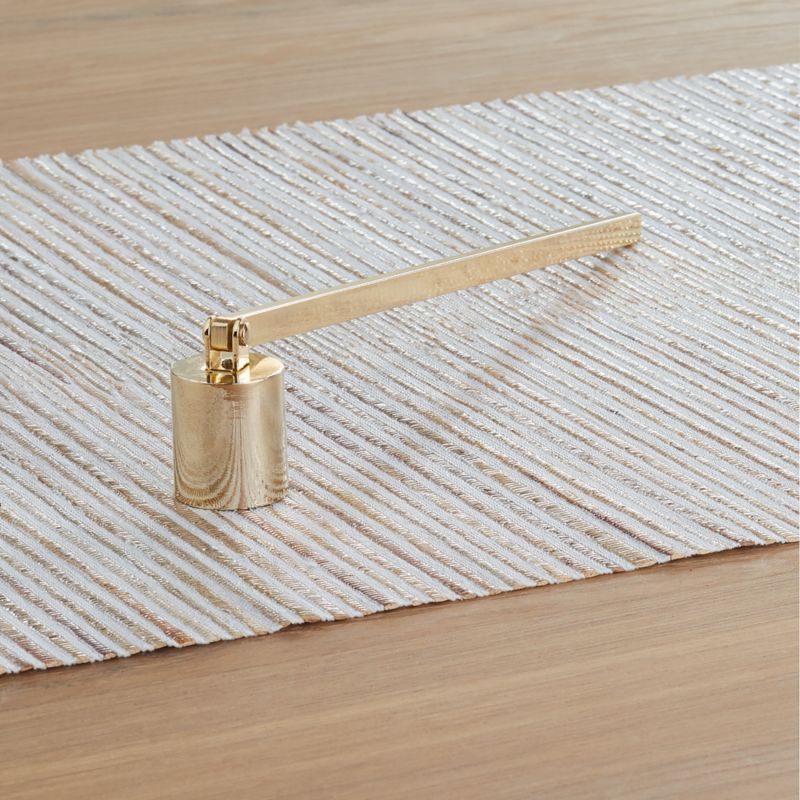 ILLUME Gold Candle Snuffer + Reviews | Crate and Barrel | Crate & Barrel