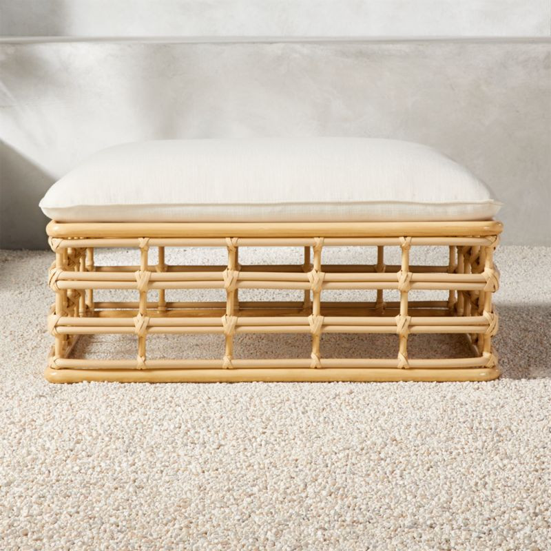 Cana Outdoor Ottoman | CB2 | CB2