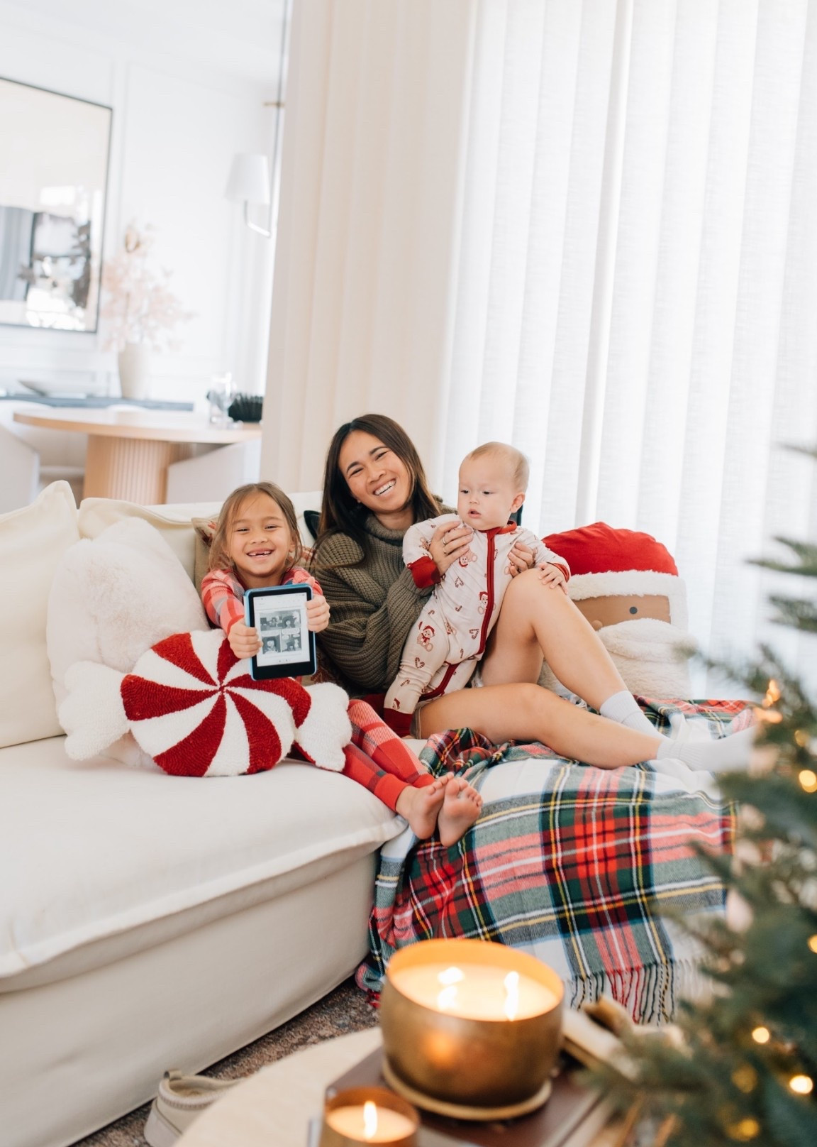 #ad When the holidays call for a cozy reading and hang out spot next to the tree. Amazon Kids+ helps kids explore their tablets through games, reading, and play while parents get great easy-to-use parental controls. With our Fire HD Tablet parents can have multiple schedules for the kids and Bonus Time! With our Kindle Kids we can set reading goals and access hundreds of book that fit their interest! You can shop Amazon Kids at Target this holiday season!  Shop Amazon at @Target #Target #TargetPartner #liketkit @shop.ltk 
