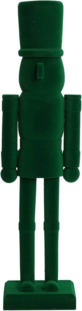 15 Inch Green Velvet Nutcracker Soldier Figurine - Luxury Wooden Christmas Mantel Decor – Emera... | Amazon (US)