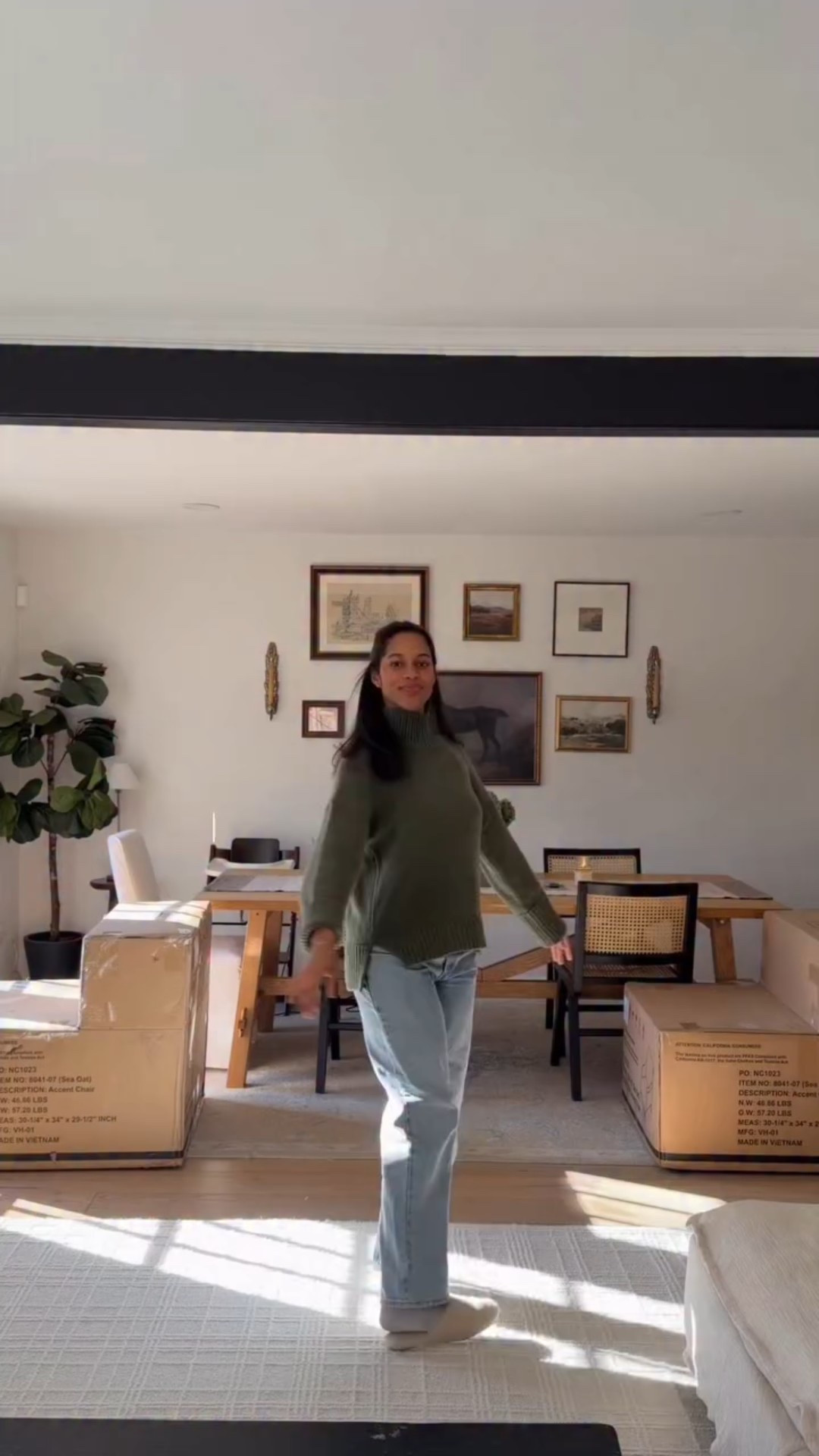 Making our rental feel like home one day at a time 🥹🏡 I’ve been dreaming about these chairs for this space and they did not disappoint. They completely transformed the room and made it feel so cozy and inviting.

Comment “chairs” for the links 🤍

#home #homedecorating #livingroomdecor