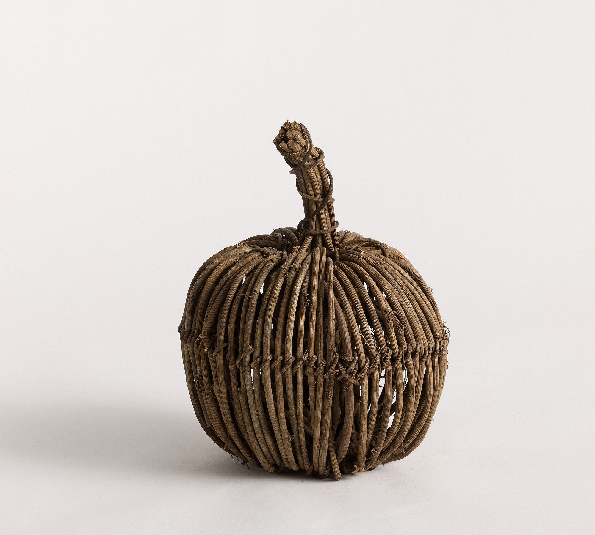 Natural Woven Twig Pumpkin | Pottery Barn (US)