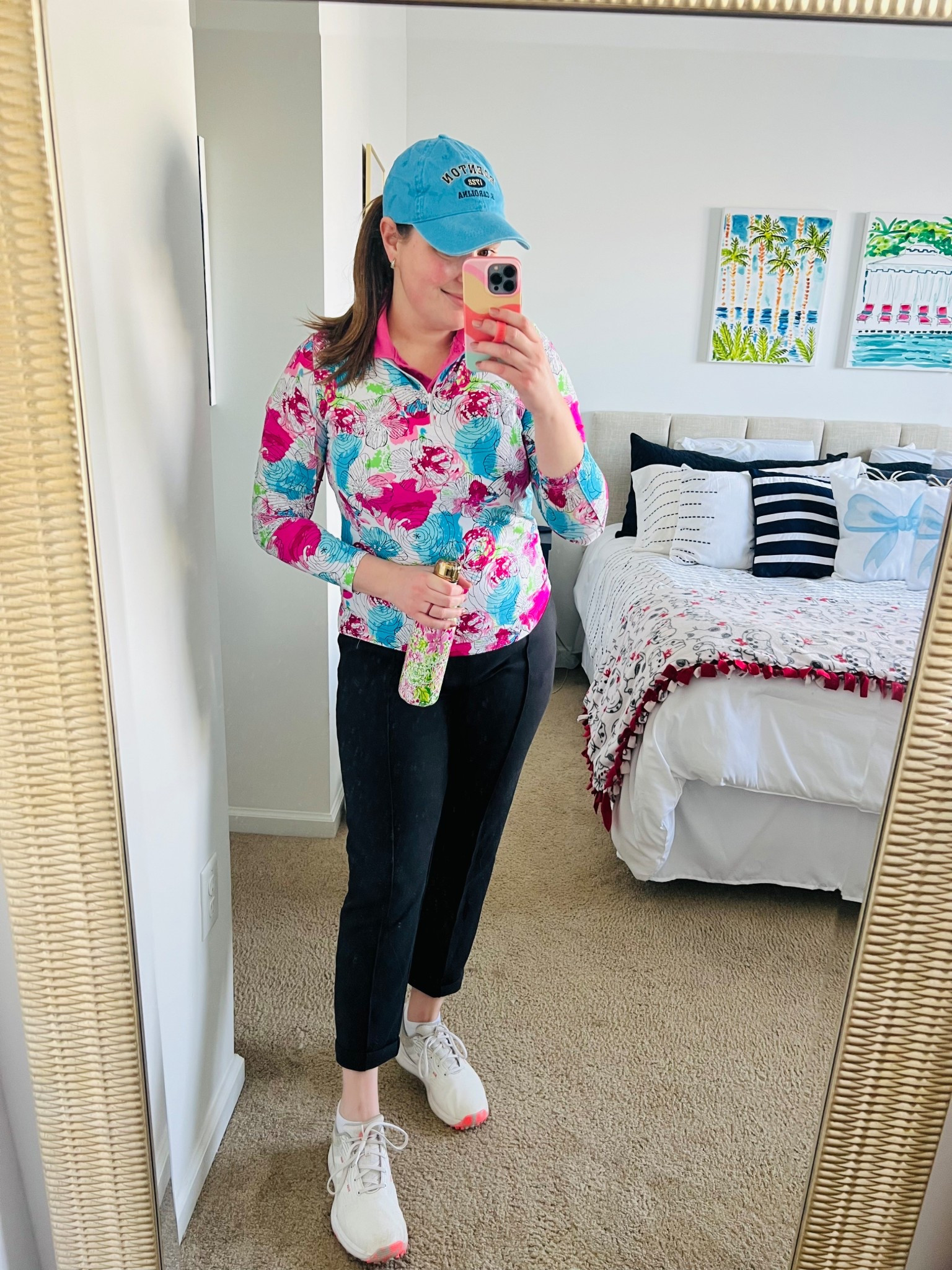 Spring Golf Outfit 🌸⛳️ What to wear for a chilly yet sunny day on the course!! Wearing size M in this adorable pullover. (Pants not able to be linked, but linking a similar pair!) 

#LTKActive