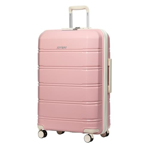 Joyway Luggage Carry On Suitcases 28inch Lightweight Polypropylene Carrying Case with TSA Lock Pink | Amazon (US)