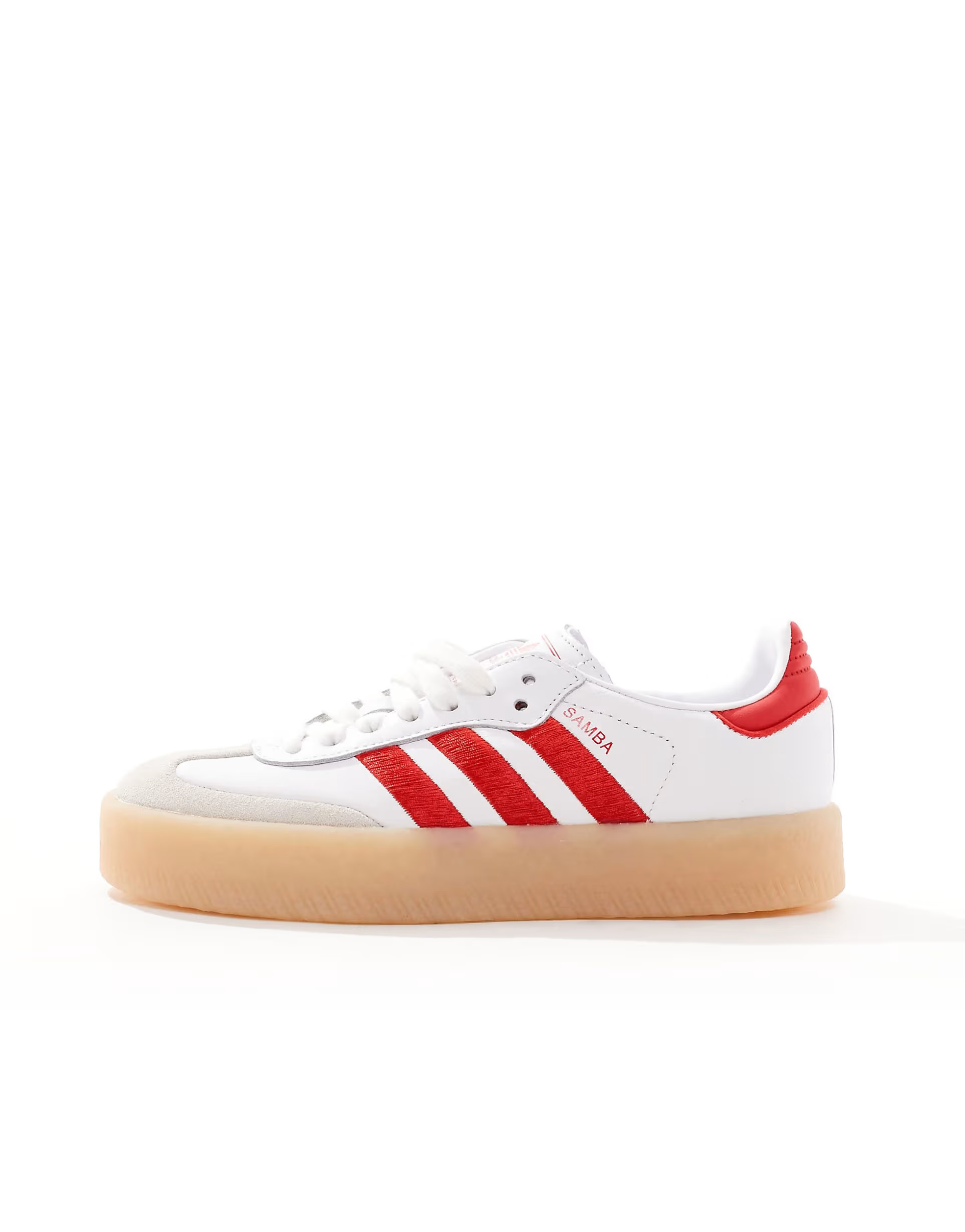 adidas Originals Sambae sneakers in white and red | ASOS | ASOS (Global)