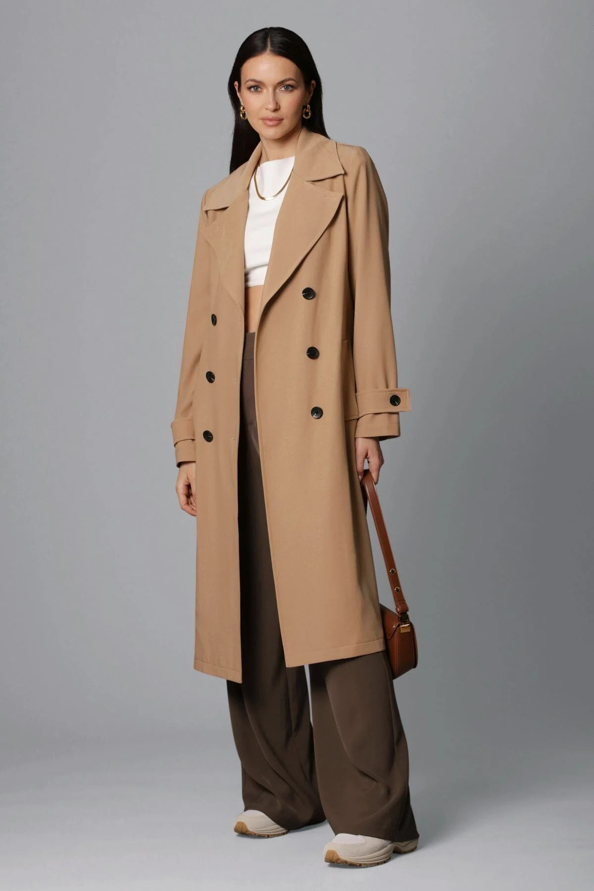 Stretch Crepe Duster Trench Coat | Avec Les Files