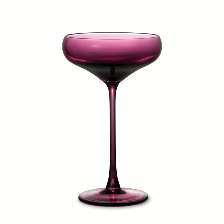 Thyme & Table 10 fl oz Magenta Sphere Coupe Cocktail Glass | Walmart (US)