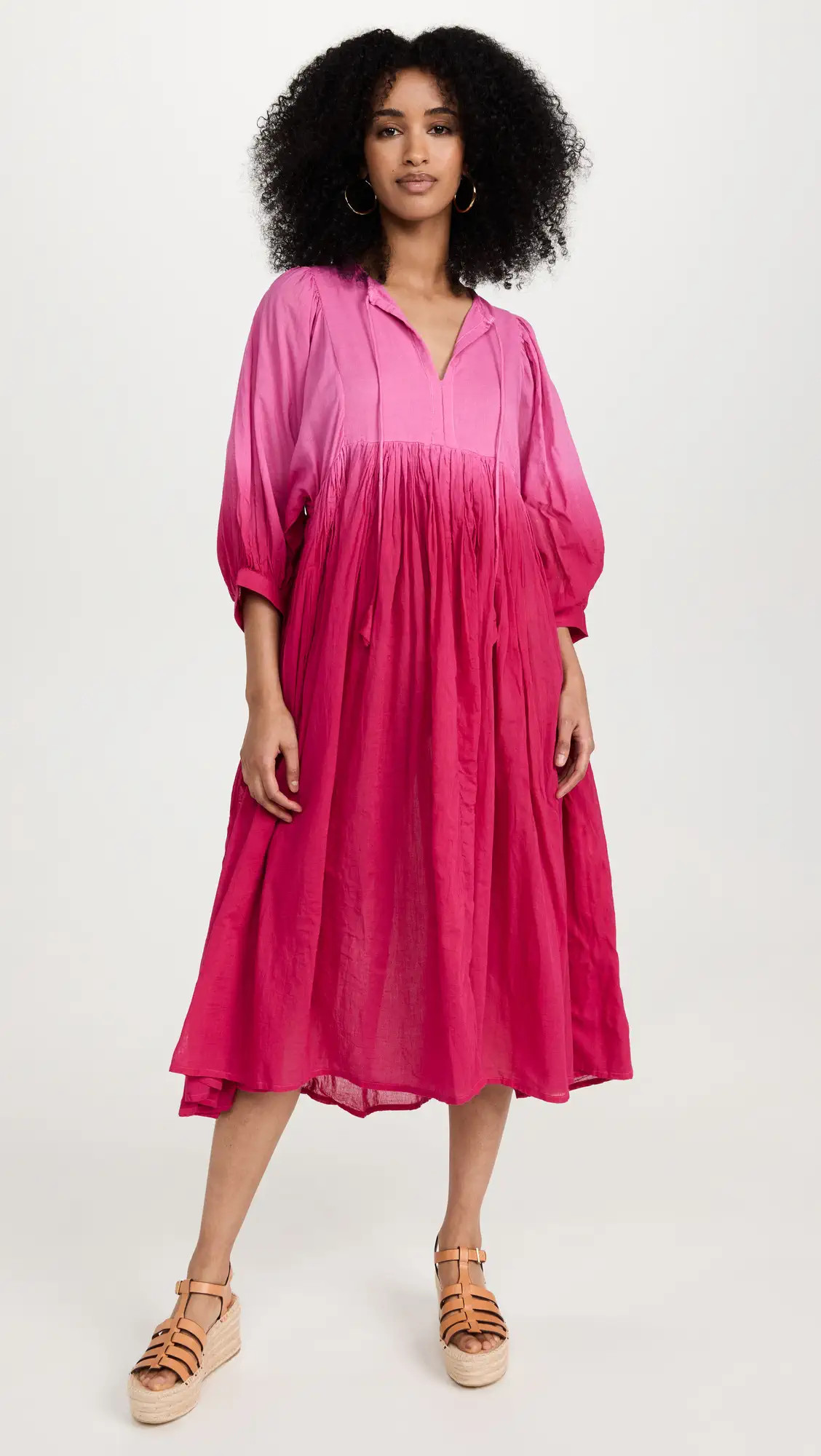 SUNDRY Blouson Sleeve Midi | Shopbop | Shopbop