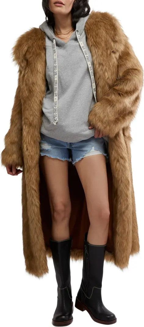 Free People Annice Faux Fur Coat | Nordstrom | Nordstrom