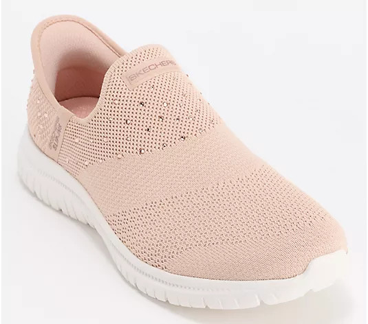 Skechers Slip-ins Virtue Vegan Rhinestone Shoes-Starlight - QVC.com | QVC