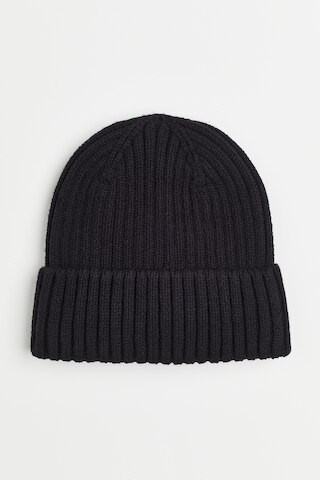 H & M - Rib-knit Hat - Black | H&M (US + CA)